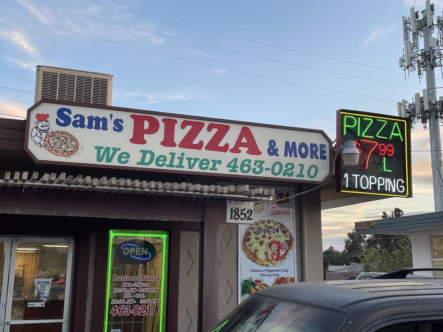 Sam's Pizza Menu image 2