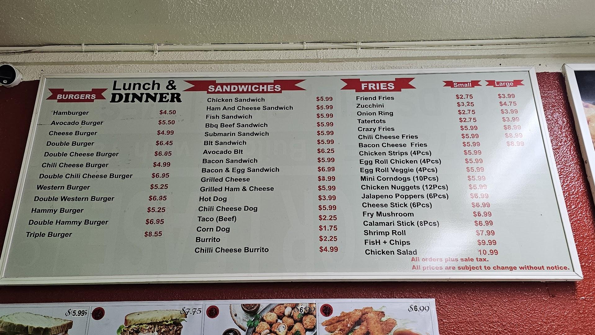 Sam's Pizza Menu image 3